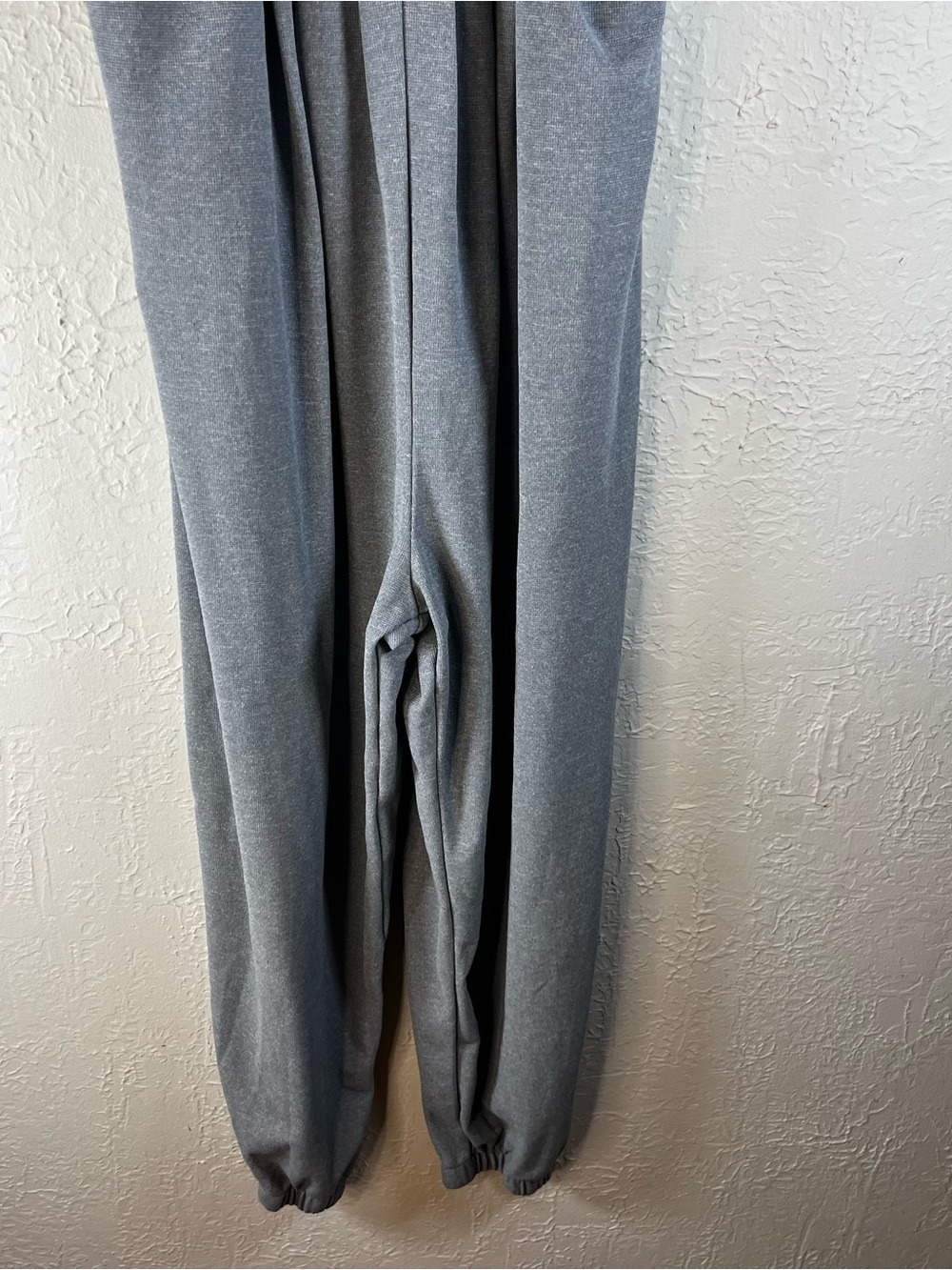 Halara Pockets Waffle Casual Jogger Overalls in Waffle Gray - Picture 4 of 14
